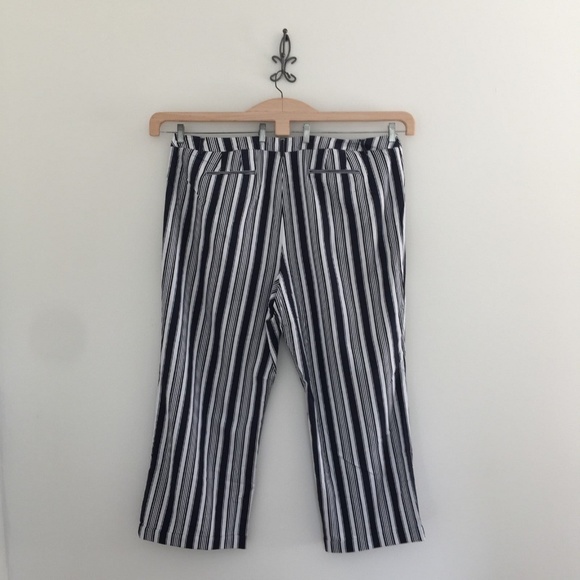 Lane Bryant Lena Fit Striped Stretch Linen Pants - Picture 3 of 4